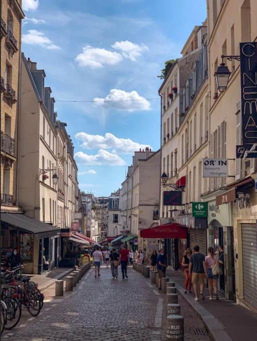 Fully Renovated Historic Apt In Heart Mouffetard Paris Exterior foto